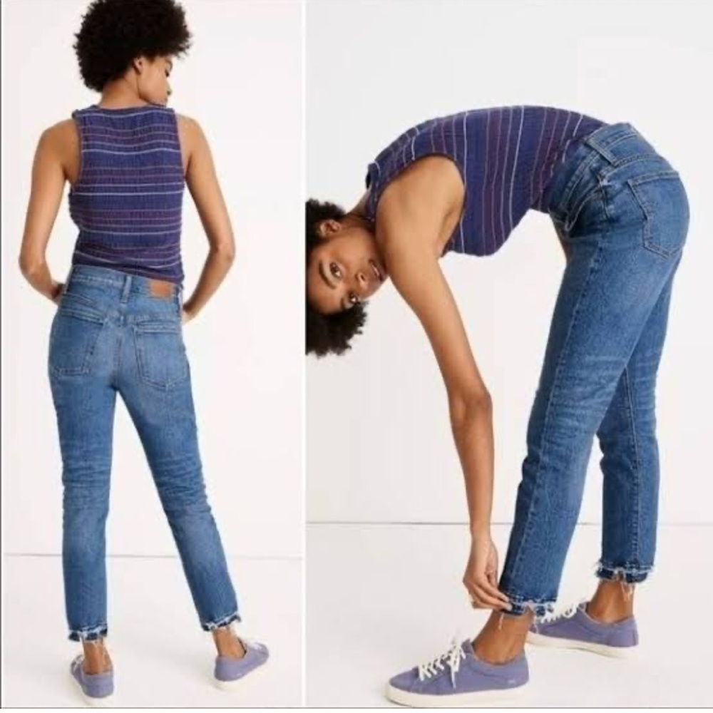 Madewell high rise slim crop boy Jean AF794 H019 2027600-vn01 - Blue - Size 27
